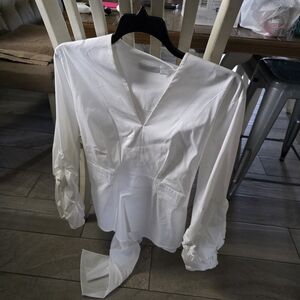 New York & Company White Blouse